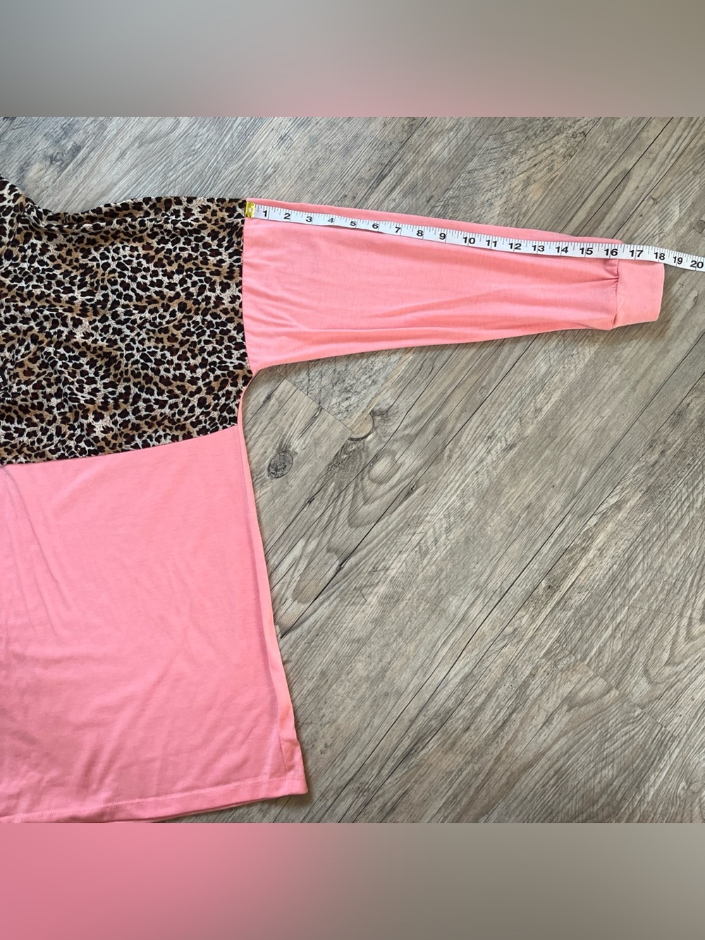 Sunshine & Rodeos Women’s Peach LeopardPrint Quarter Zip Pullover Top Rodeo Chic - Picture 8 of 10